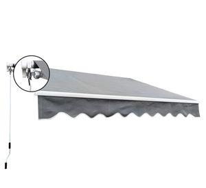Toldo retráctil brazo invisible gris 2.7x2.4 m