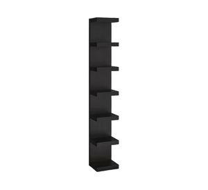 Repisa pared vertical 7 niveles negro 150x30x28 cm