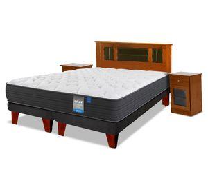 Cama europea King Europedic Dual + Set Lorraine