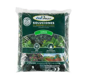Mulch caucho reciclado verde 9 kg
