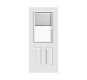 Puerta acero vidriada Persiana 90x210 cm