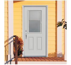 Puerta acero vidriada Persiana 75x210 cm
