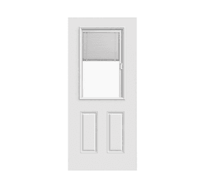 Puerta acero vidriada Persiana 85x210 cm