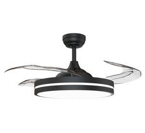 Ventilador de techo retráctil VFL-429K 66 W negro mate