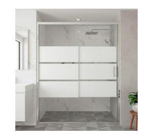 Mampara ajustable ducha 140-160 cm Style blanco