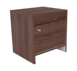 Velador 1 puerta Colore Milán/blanco 41.6x40x35.2 cm