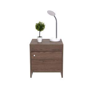 Velador 1 puerta Colore Milán/blanco 41.6x40x35.2 cm