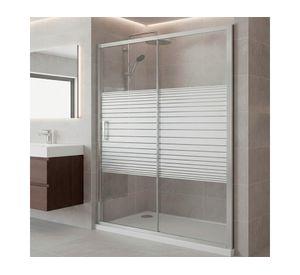 Mampara ducha ajustable Strava 185x0.6x160/180 cm blanco