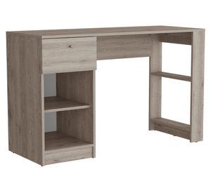 Escritorio Home ceniza 75.6x120.2x47.3 cm