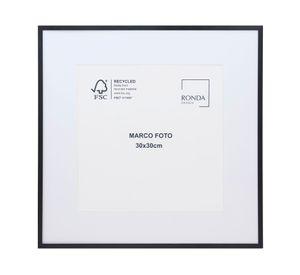 Marco foto metal negro 31x31 cm