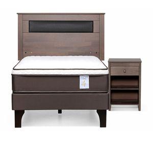 Cama europea 1 Plaza New Style 4 Plus + set Ferrara grafito