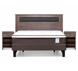 Cama europea 2 plazas New Style 4 Plus + set Ferrara grafito