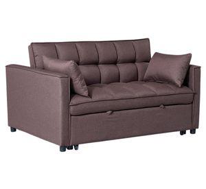 Sofá cama Brela tela café