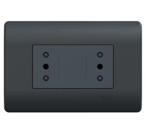 Placa Genesis armada dúplex 10 A 2P+T monoblock