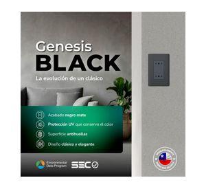 Placa Genesis armada dúplex 10 A 2P+T monoblock