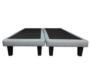 Base cama europea gris 2 plazas