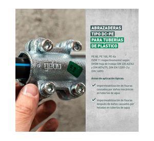 Abrazadera corta para tubo plástico 20 mm 3/4''