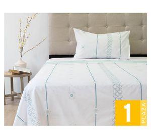 Sábana 1 Plaza 144 hilos Premium Composé Petals