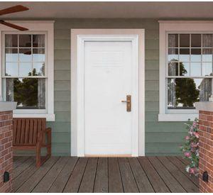 Puerta seguridad 1 Panel Izquierda blanco 86x205 cm