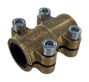 Abrazadera latón para cobre 16 mm 1/2''