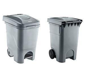 Basurero 60 litros Pedal con ruedas