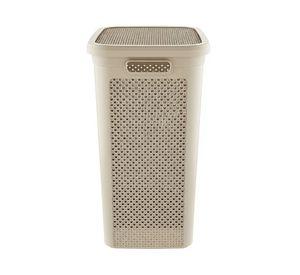Hamper con asas Textura 48 lt arena