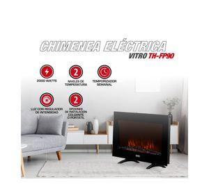 Chimenea eléctrica TH-FP90 2000W negro