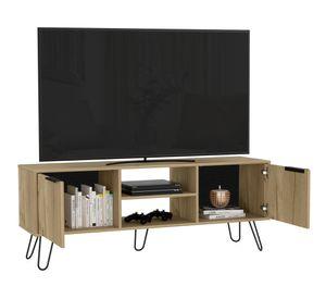 Rack TV 65" Augusta 2 puertas duna/wengue