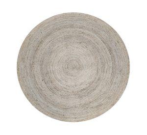 Alfombra redonda Braided yute arena 200x200 cm