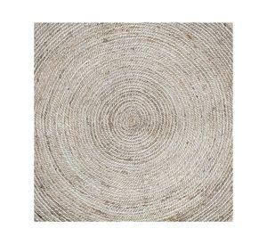 Alfombra redonda Braided yute arena 200x200 cm