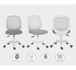 Silla PC Nara gris/blanco