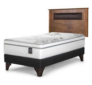 Cama europea Art 4 1.5 plazas + respaldo Ferrara