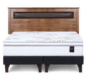 Cama europea Art 4 2 plazas base dividida + respaldo Ferrara