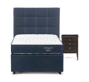 Diván Upline 1.5 plazas 1 + respaldo Issey + velador