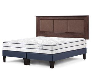 Cama europea Autonomy Sky king base dividida + respaldo Rachel