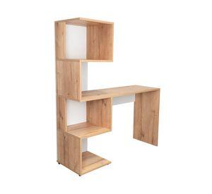 Escritorio biblioteca Danis duna/blanco 142.6x120x41.8 cm