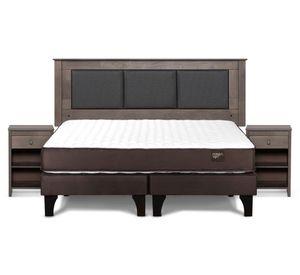 Cama europea Ergo T king base dividida + set Rachel gris