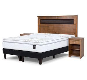 Cama europea Art 4 2 plazas base dividida + set Ferrara