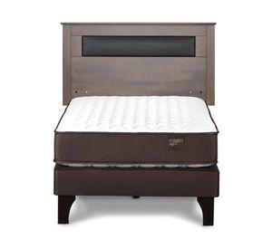 Cama europea Ergo T 1.5 plazas + respaldo Ferrara