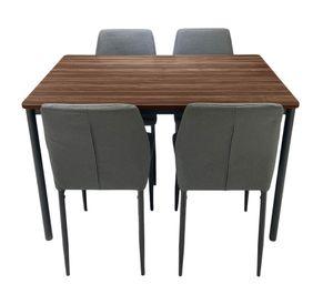 Comedor Amanda negro/natural 76x120x80 cm