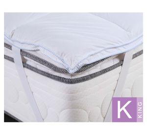 Topper colchón microfibra blanco king
