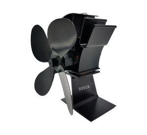 Ventilador estufa a leña Fan-01 negro