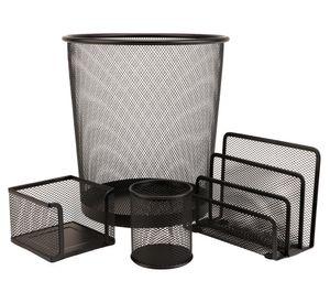 Set oficina negro 4 piezas
