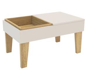 Mesa centro Veneza Roble/Off white