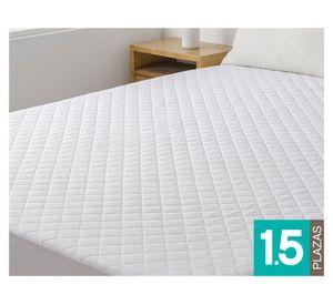 Cubrecolchón waterproof blanco 1.5 plazas