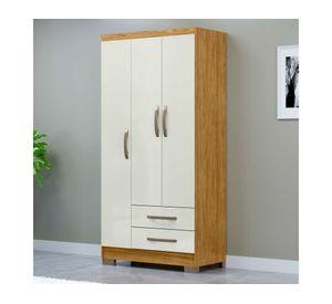 Clóset 3 puertas 2 cajones Classic marrocos off white 188x80x46 cm