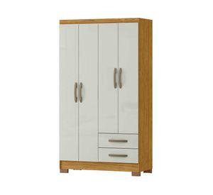 Clóset 4 puertas 2 cajones Classic marrocos off white 188x104.8x46.5 cm