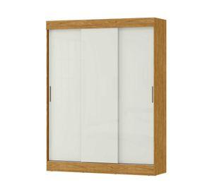 Clóset 3 puertas 2 cajones Nova marrocos off white 205x157x46.5 cm