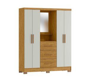 Clóset 4 puertas 3 cajones Versalles marrocos off white 190x152.4x46.5 cm