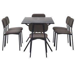 Comedor Umag 6 sillas 74x140x80 cm